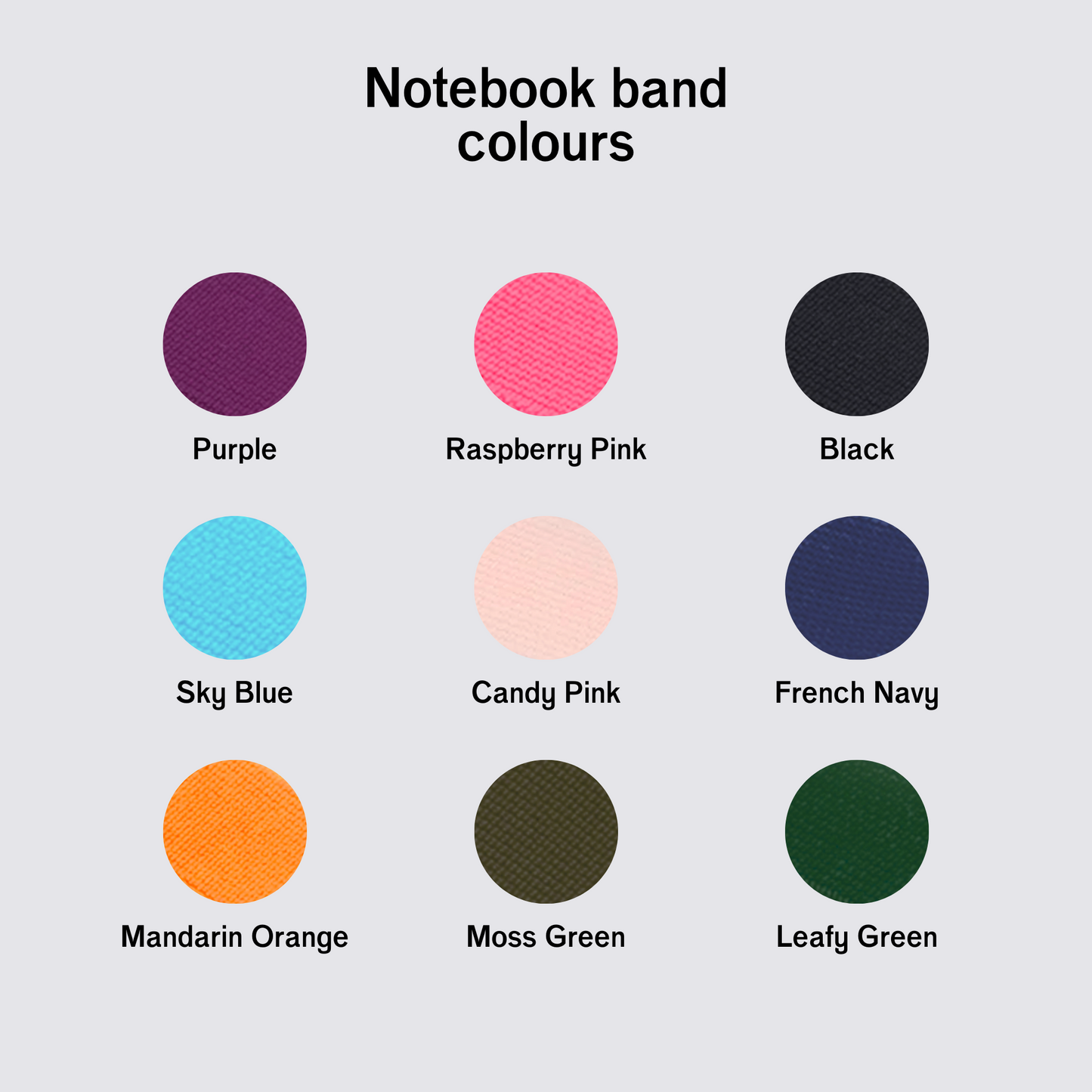 A6 Notebook Band - Purple