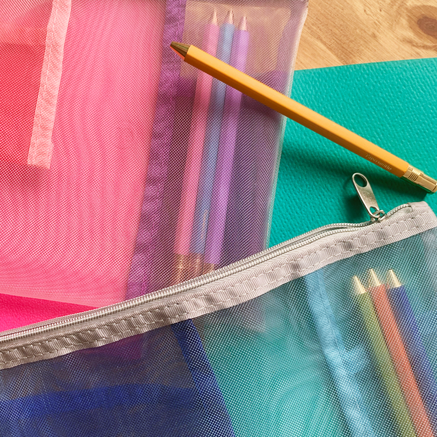 Mesh Pouch - Light Blue