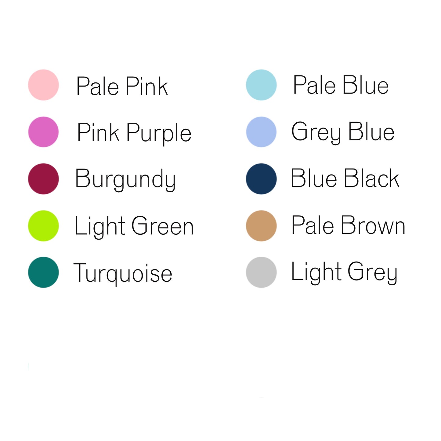 brush sign set colours