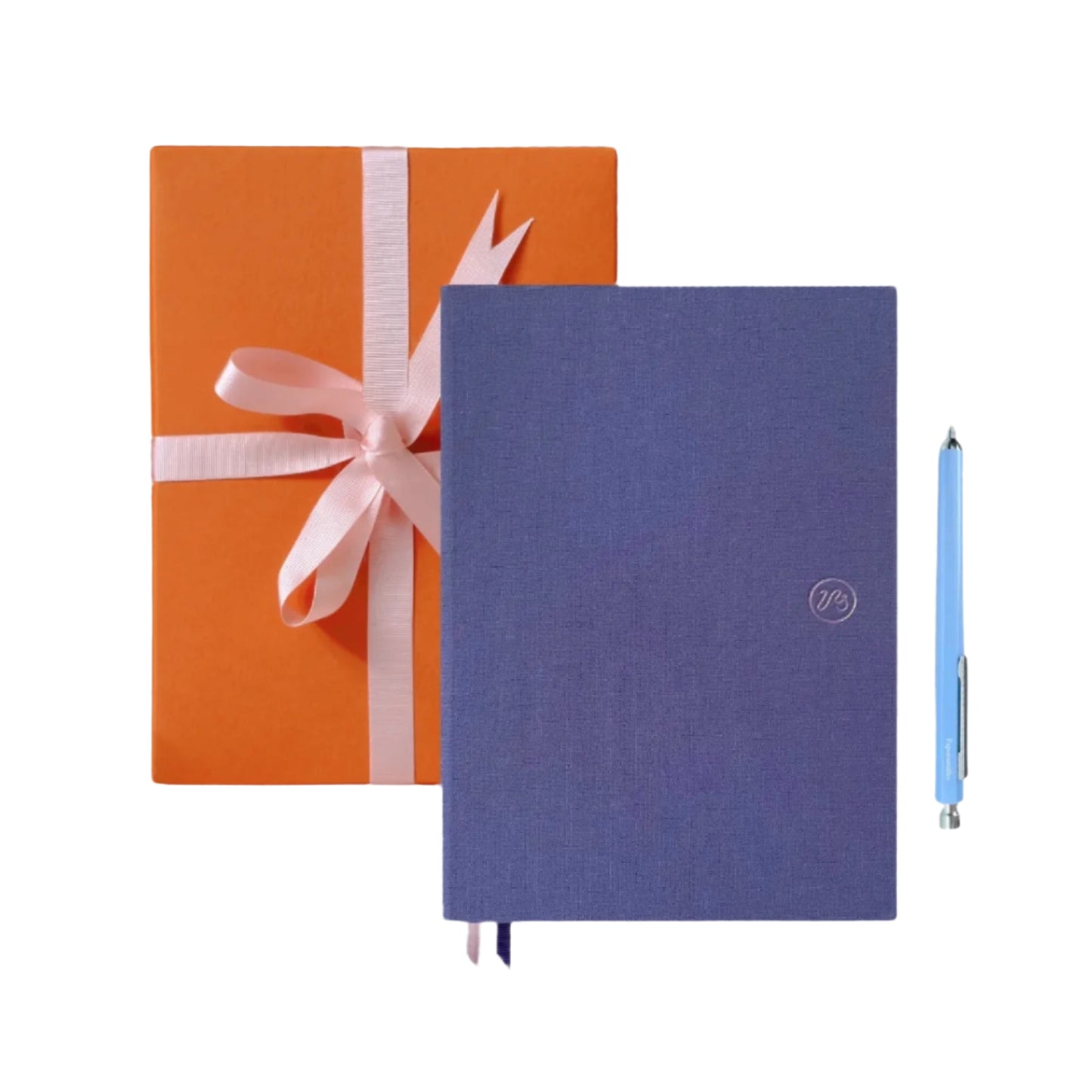 Purple Notebook and Pen Set