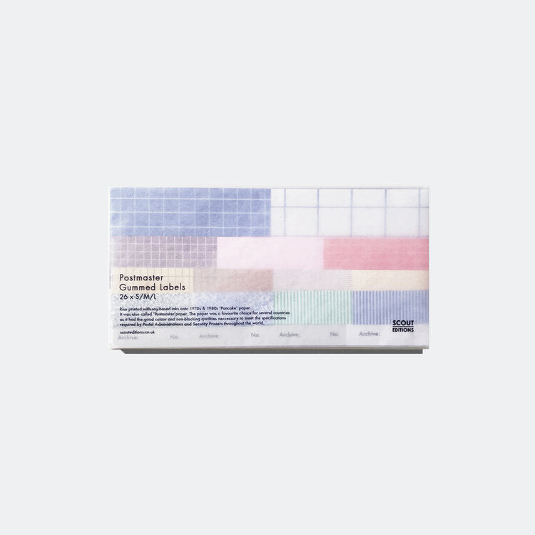 Archive Gummed Labels - Mixed Colours