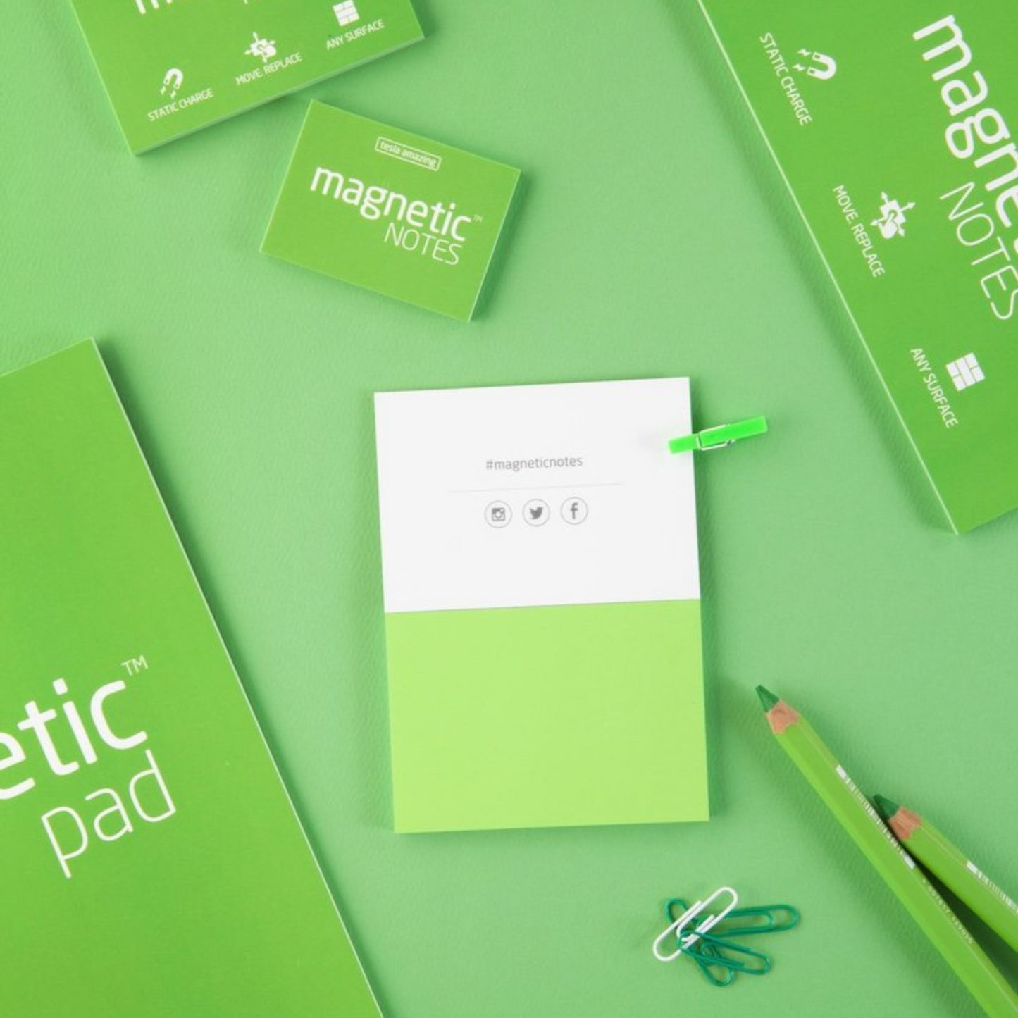Magnetic Notes - Green