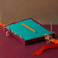 Teal Notebook and Pen Gift Set