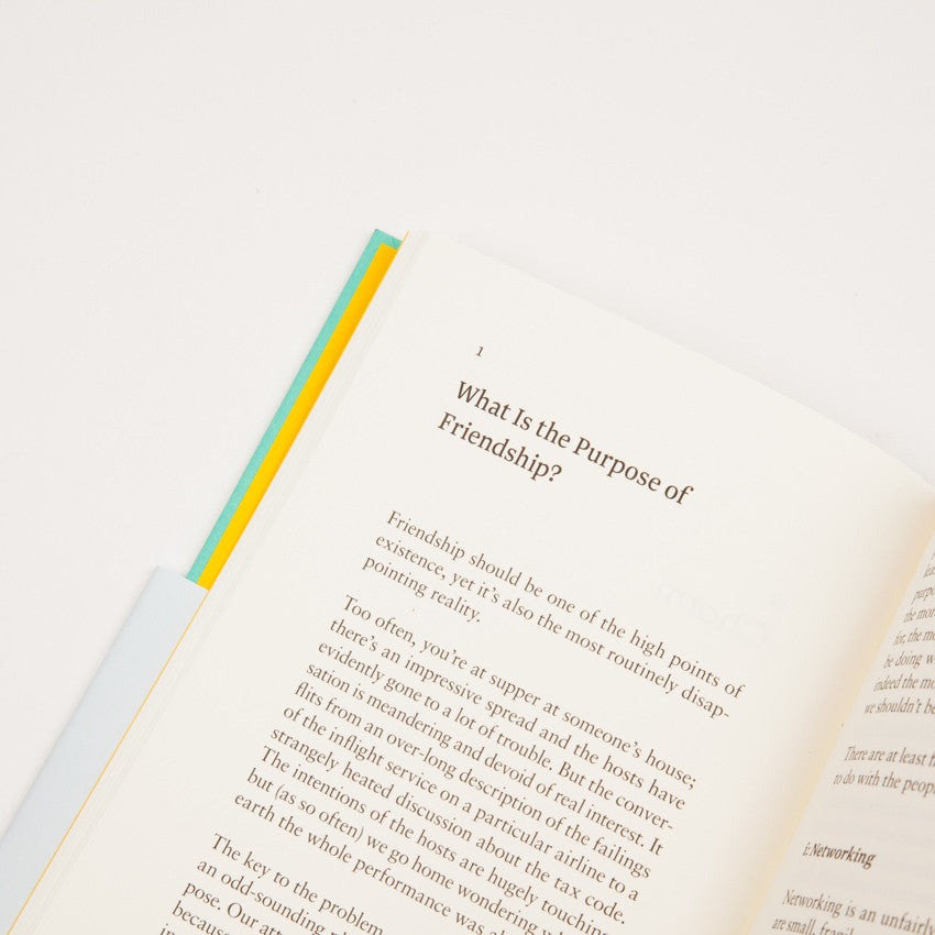 the school of life book what is the purpose of friendship