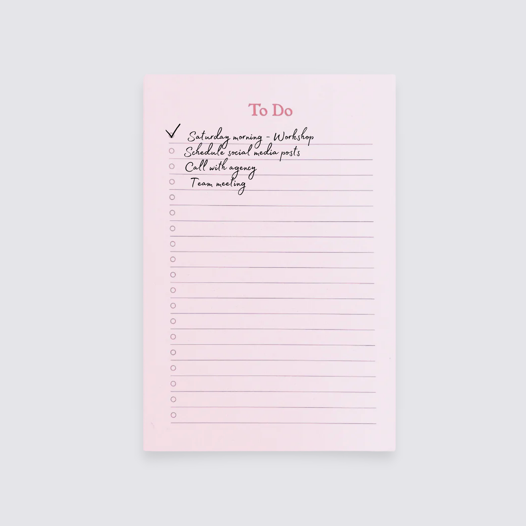 to do list notepad