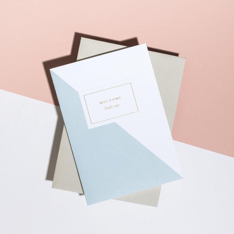 Welcome Little One Blue