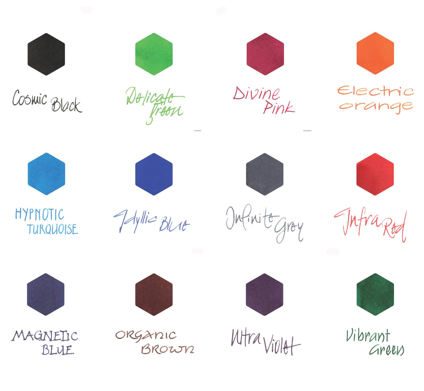 caran d'ache ink colours