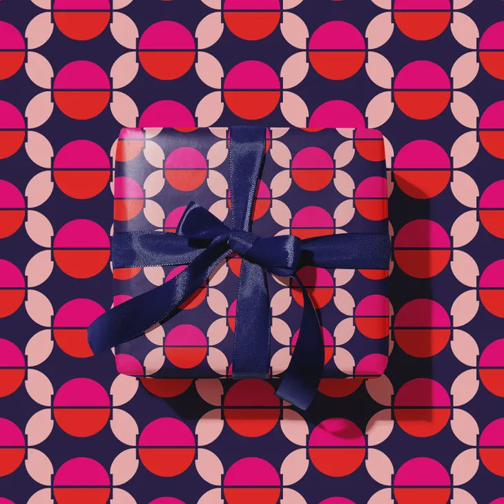 purple boho gift wrap