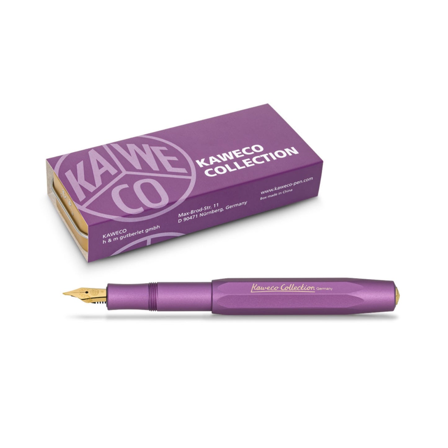 Aluminium Collection Fountain Pen - Vibrant Violet / Medium