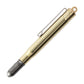 compact brass pen