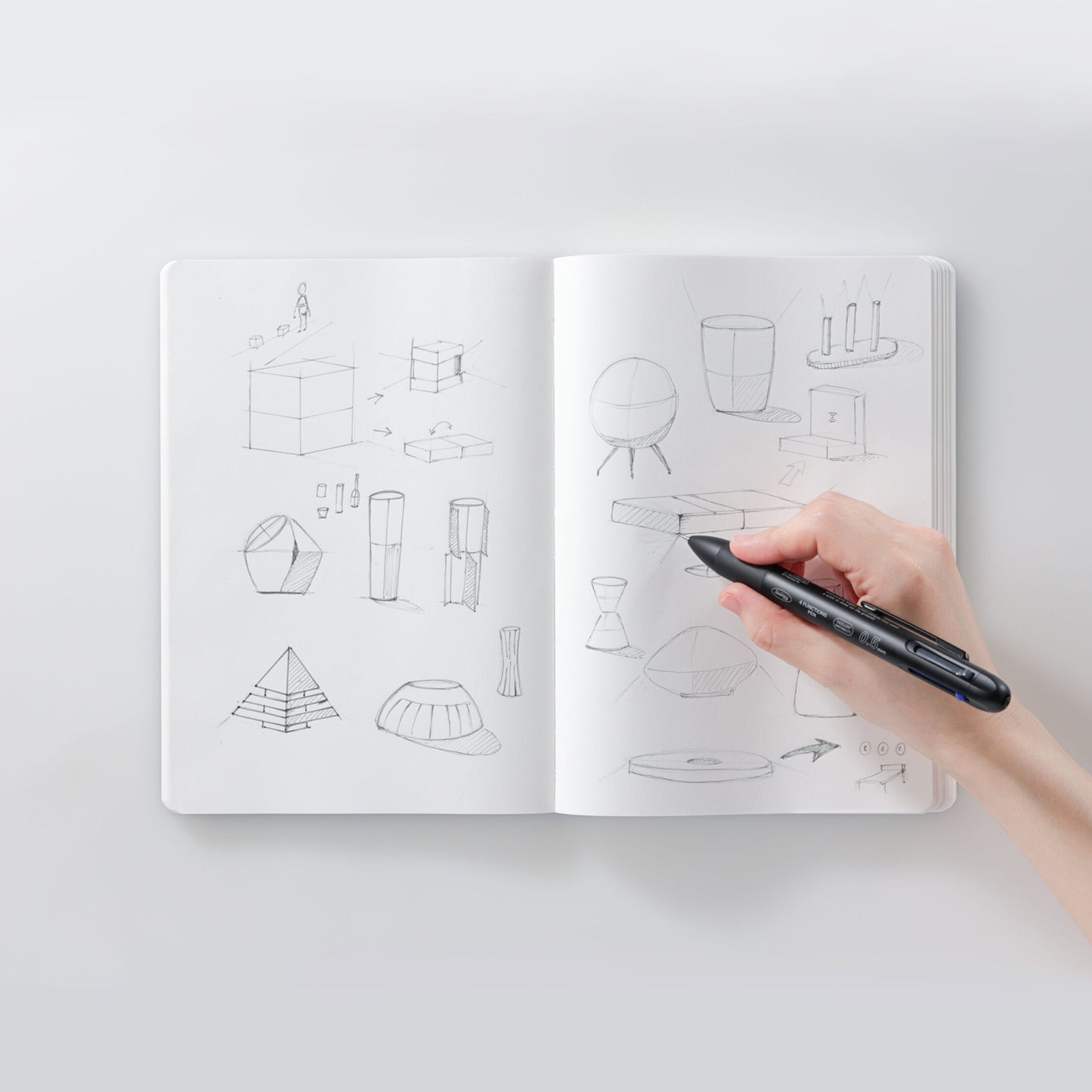 365 Days Plain Notebook - A5 / Black