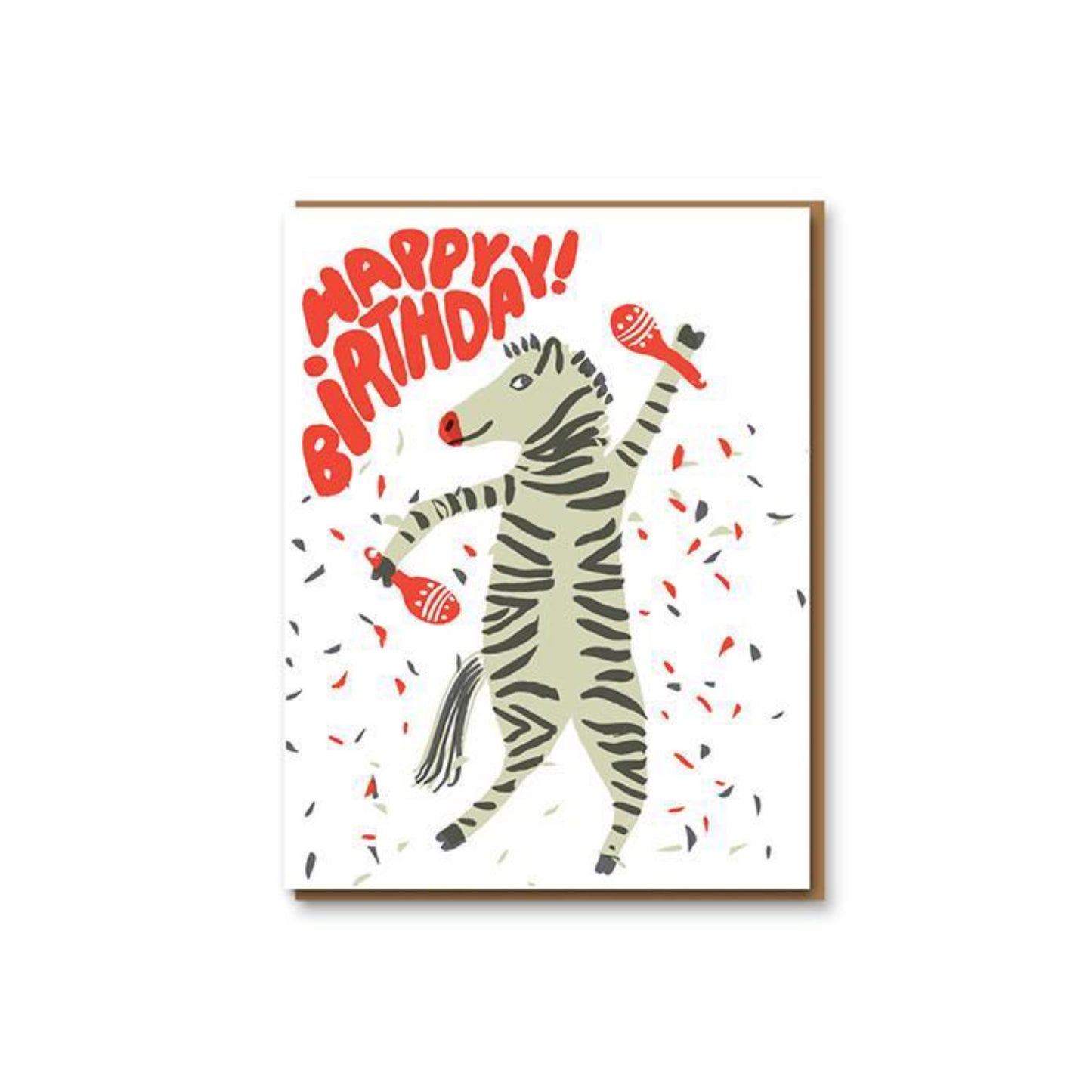 Party Zebra Card
