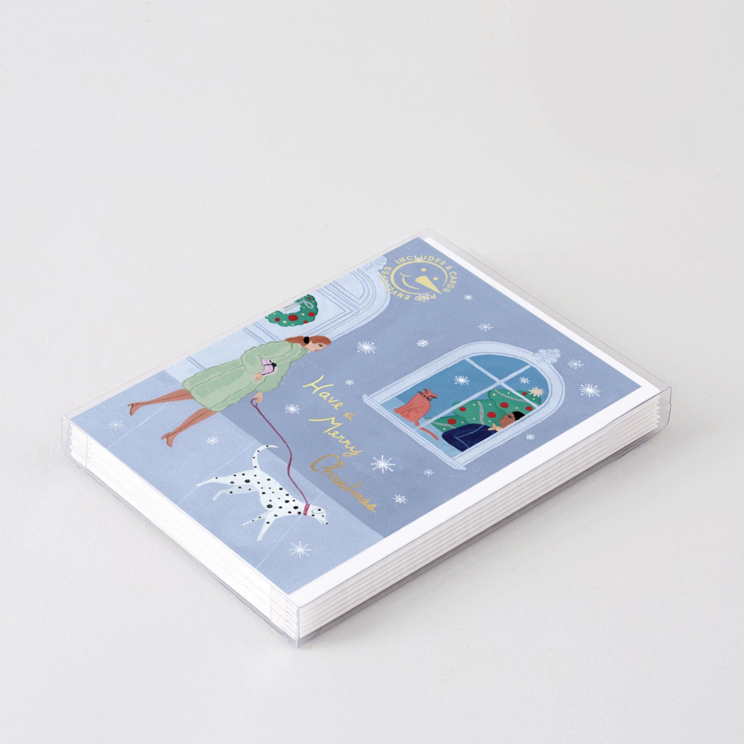 Christmas Dog Walker - Set of 6