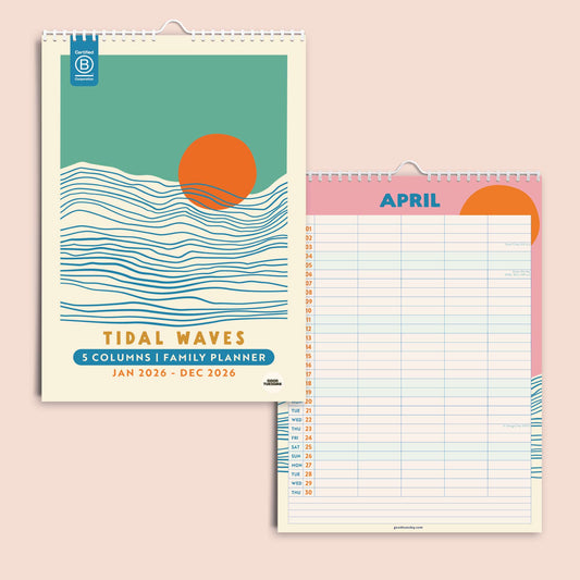 2026 Family Planner - Tidal Waves
