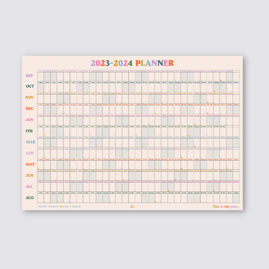 2023-2024 This Is The Year Academic Year Wall Planner