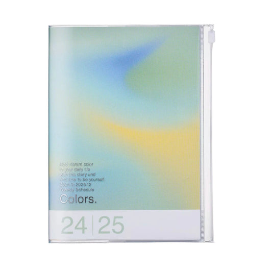 2024 - 2025 Gradient Weekly A5 Diary Recycled Cover Green