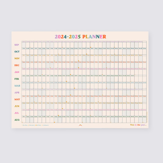 2024-2025 This Is The Year Academic Wall Planner
