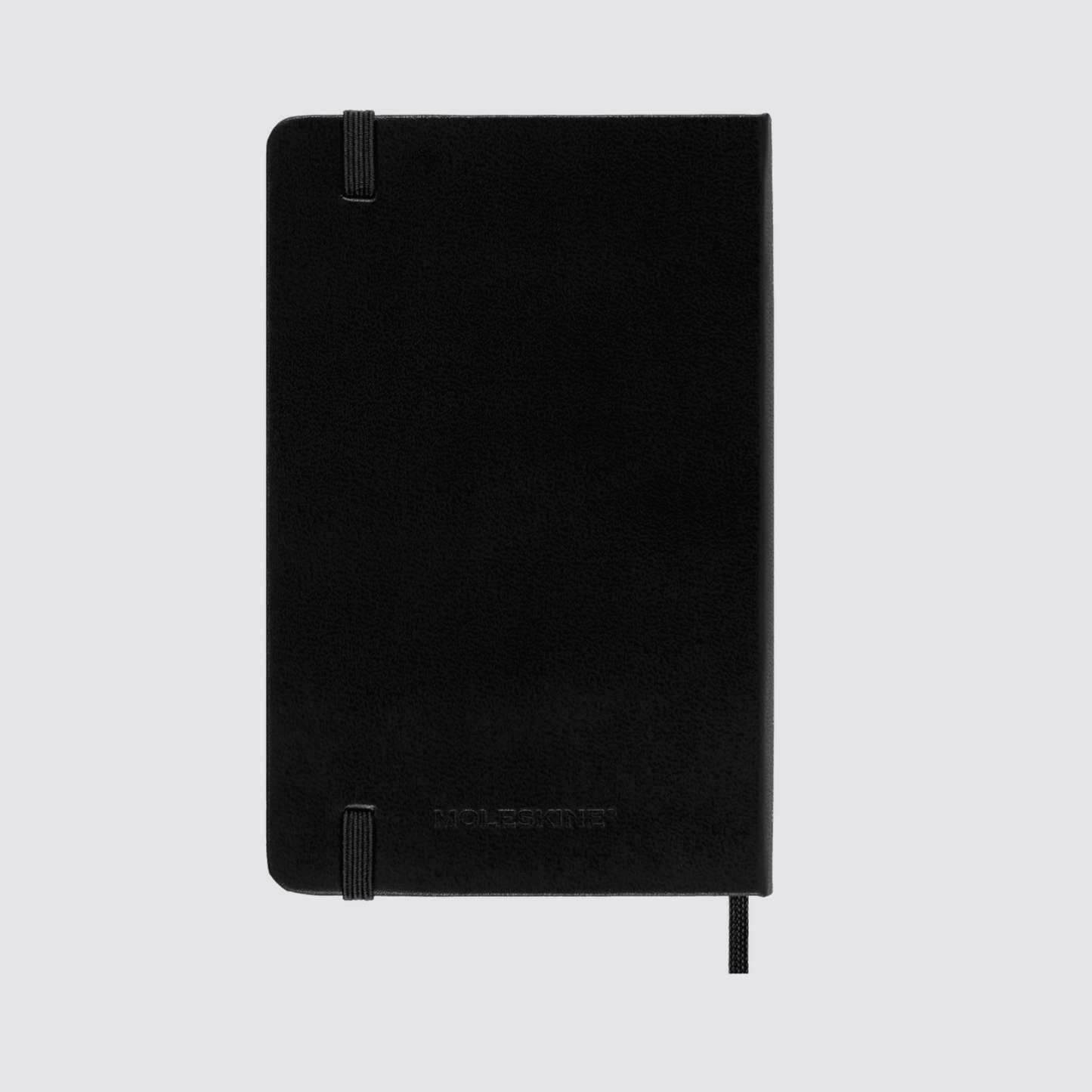 black hardcover moleskine 2024 diary pocket