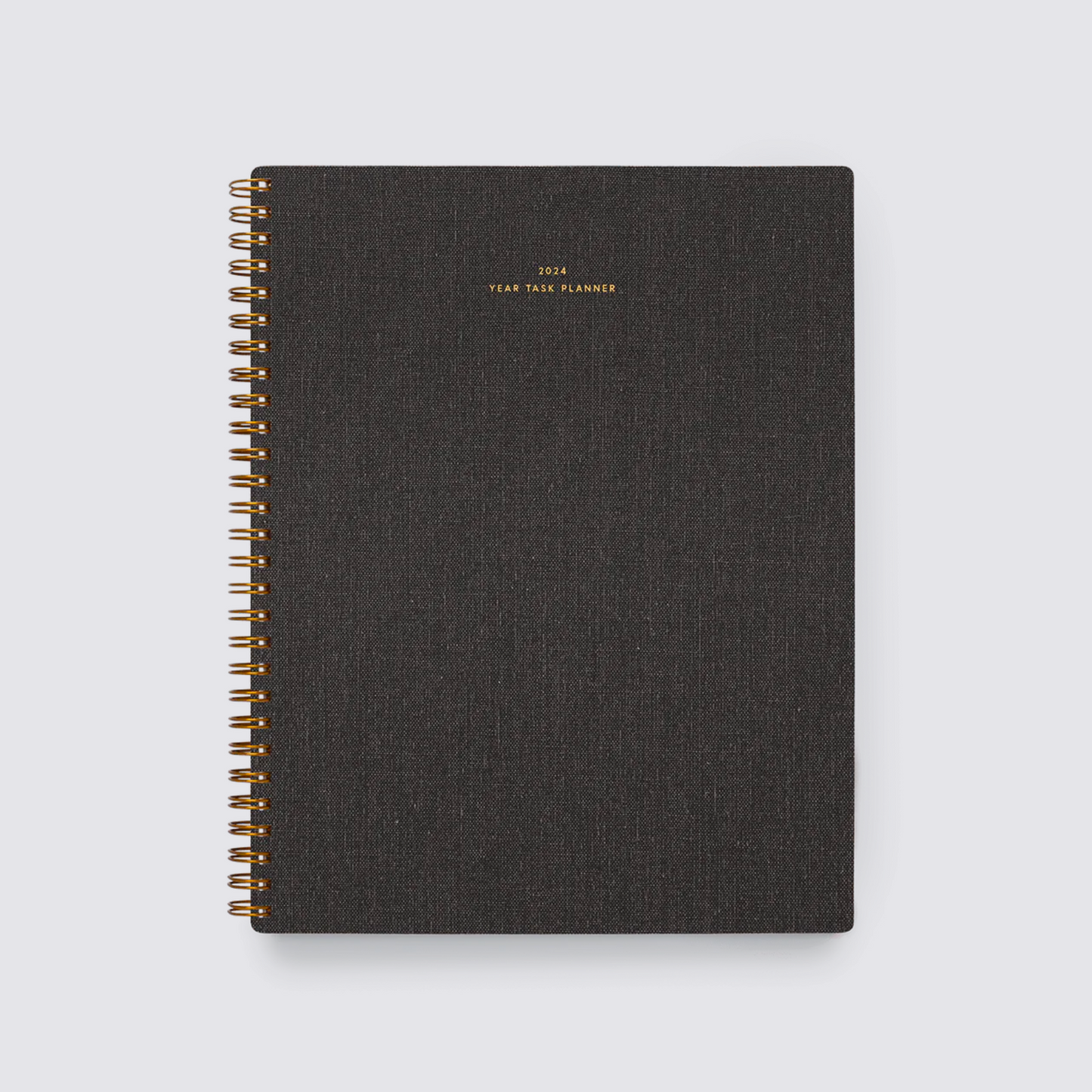 2024 Year Task Planner - Charcoal Grey