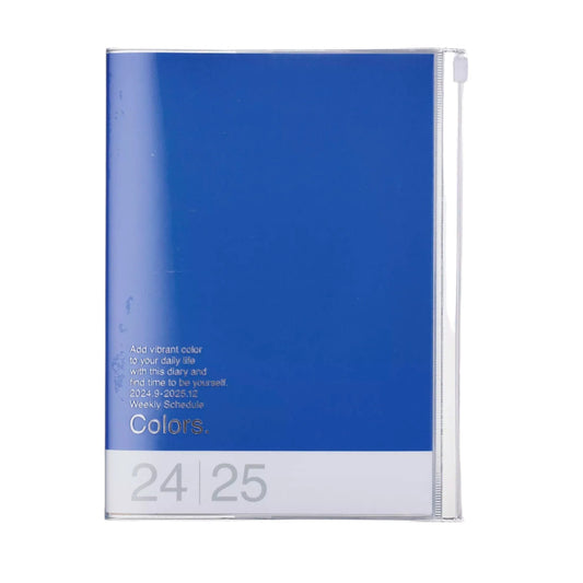 2024-2025 Colors Weekly A5 Diary - Blue