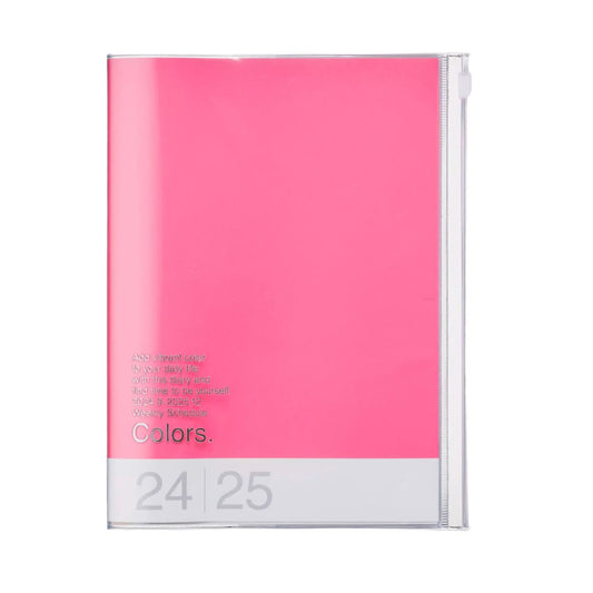 2024-2025 Colors Weekly A5 Diary - Pink