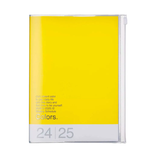 2024-2025 Colors Weekly A5 Diary - Yellow