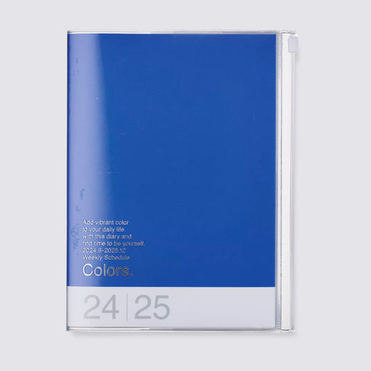 2024-2025 Colors Weekly A5 Diary - Blue