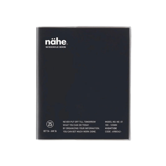 2025 Nahe Pocket Monthly Diary - Black