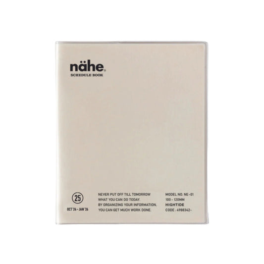2025 Nahe Pocket Monthly Diary - Ivory