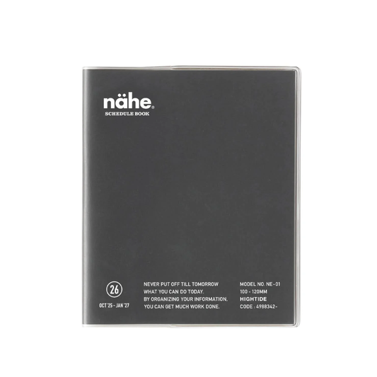 2026 Nahe Pocket Monthly Diary - Black