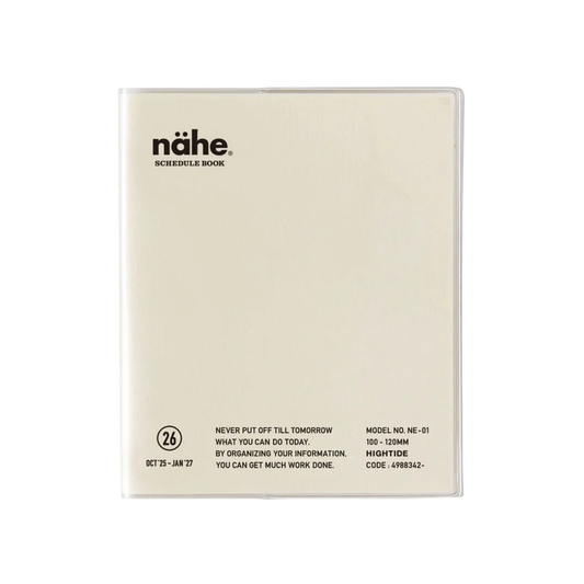 2026 Nahe Pocket Monthly Diary - Ivory