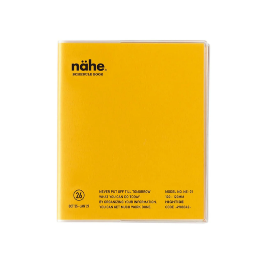 2026 Nahe Pocket Monthly Diary - Yellow