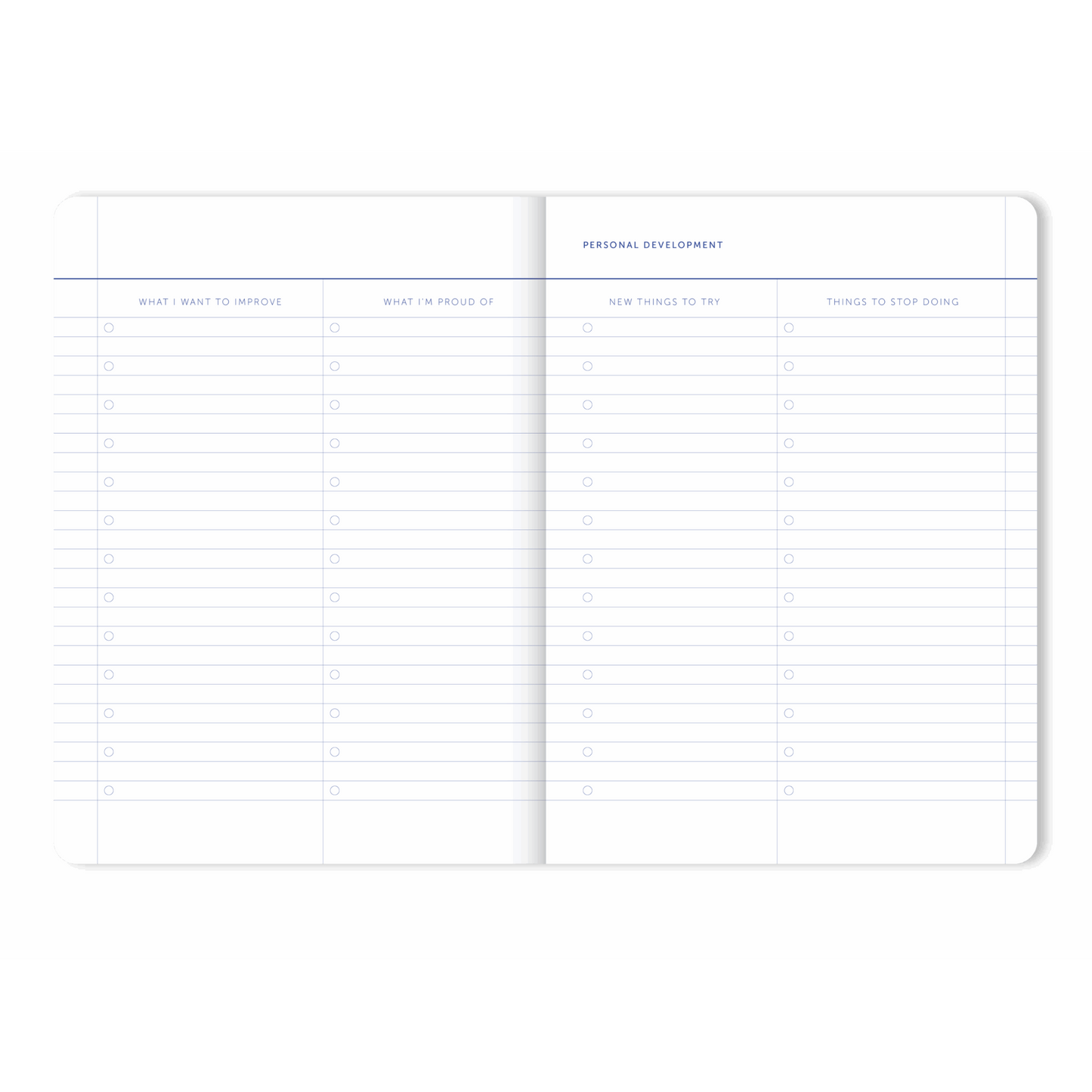 2026 My Journal Weekly Diary - Flow Blue