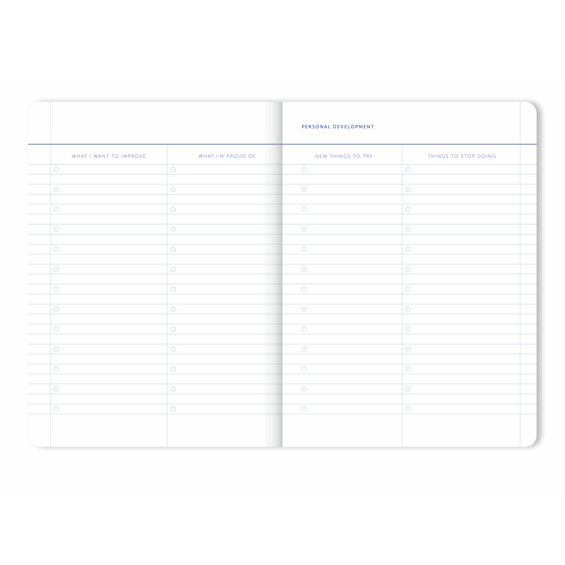 2026 My Journal Weekly Diary - Flow Blue