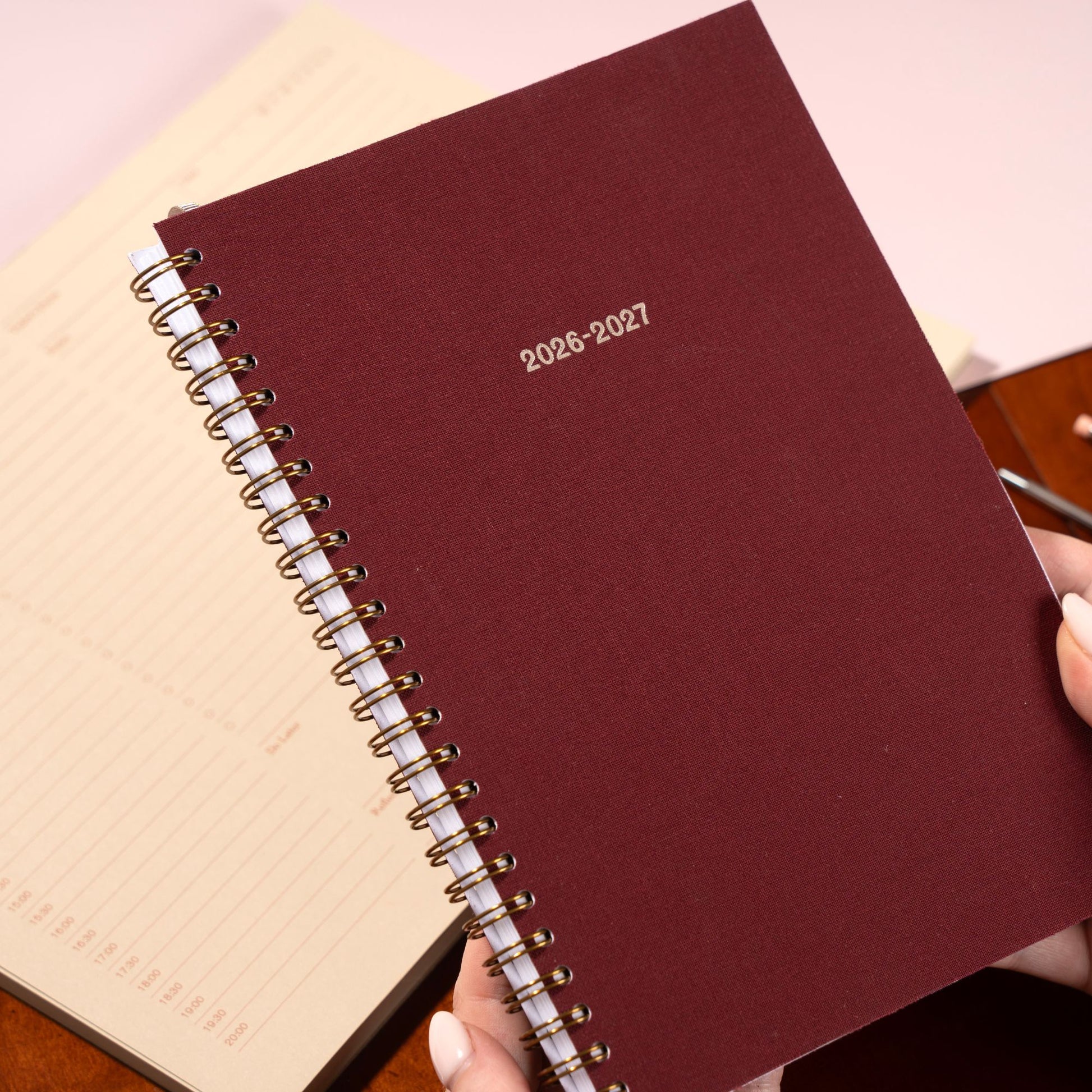 2026-2027 Academic Diary - Mulberry Red