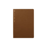 Cacao Brown Grid Notebook