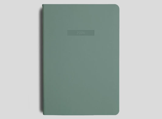 2026 A5 Weekly Notes Diary - Sea Green