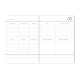 monthly planning pages A-Journal diary