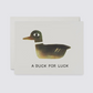 Duck good luck card