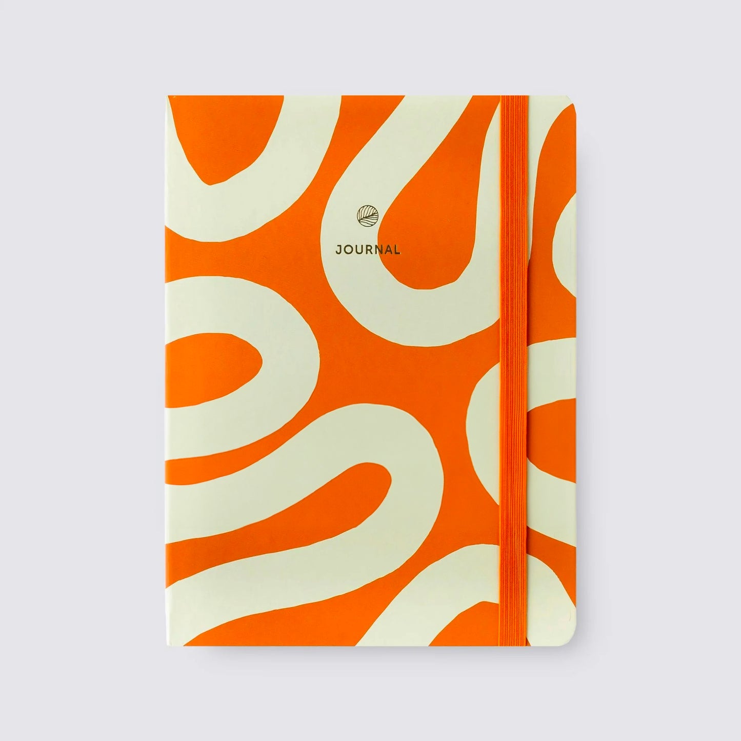 ruled a5 orange notebook