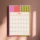 2024-2025 Mid Year Checks and Stripes Wall Calendar