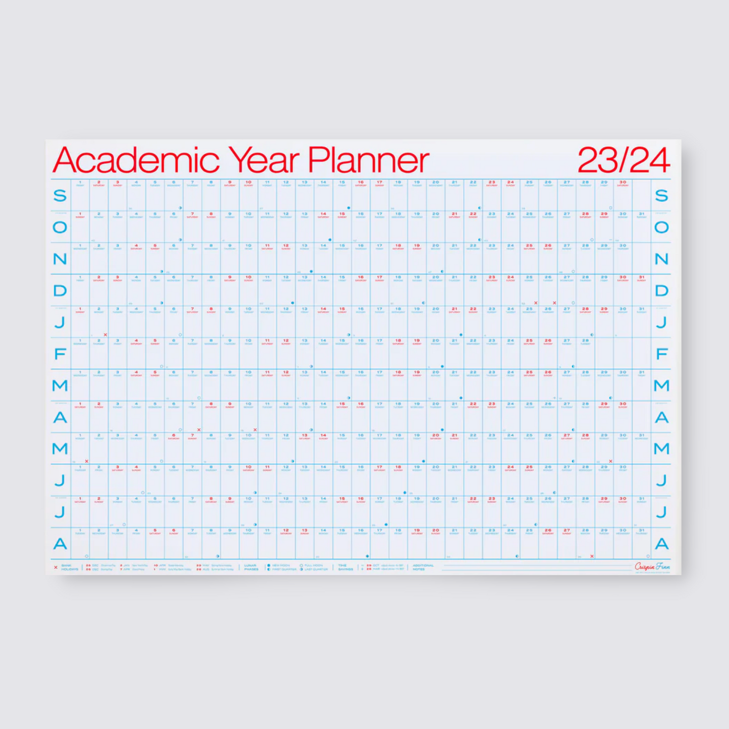 2023 - 2024 Academic Year Planner
