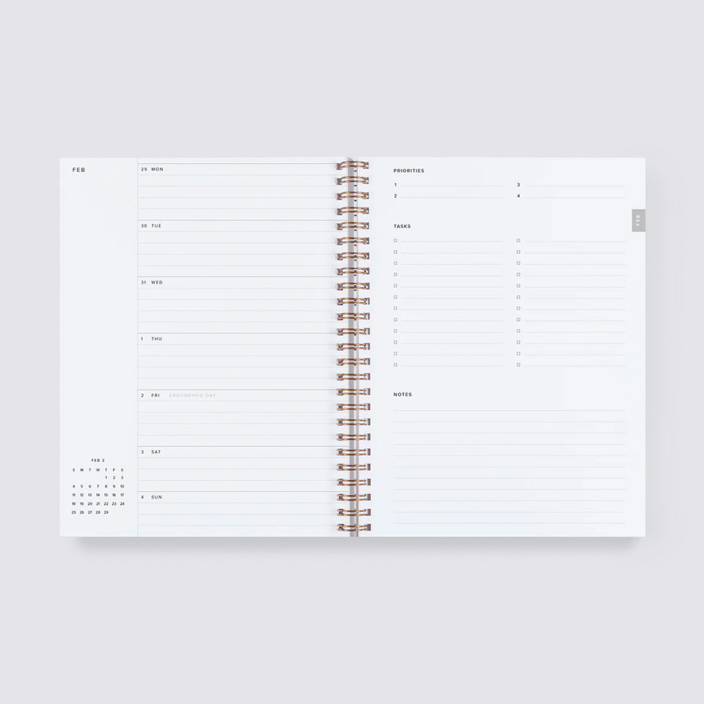 2024 Compact Task Planner - Charcoal Grey