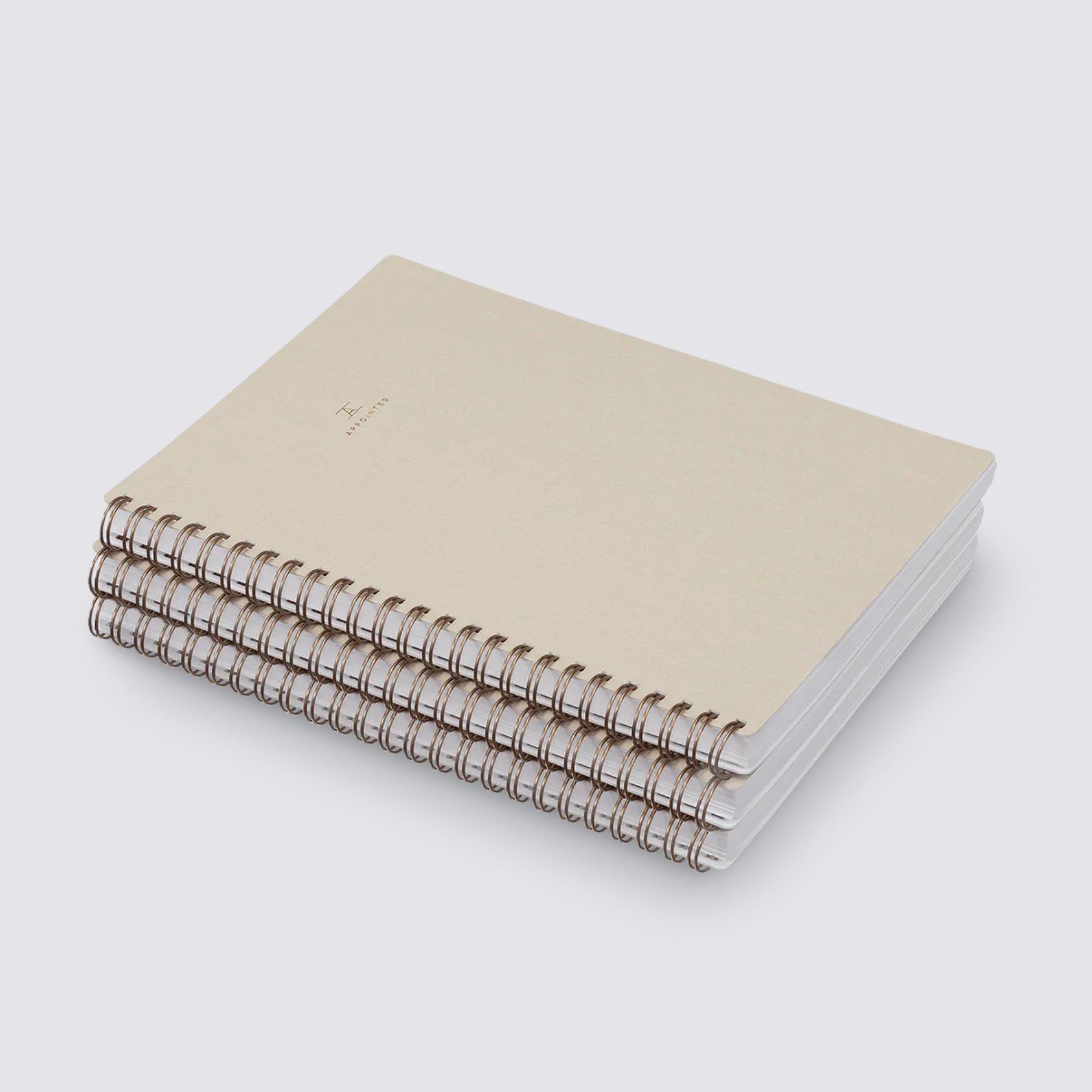 notebooks in linen