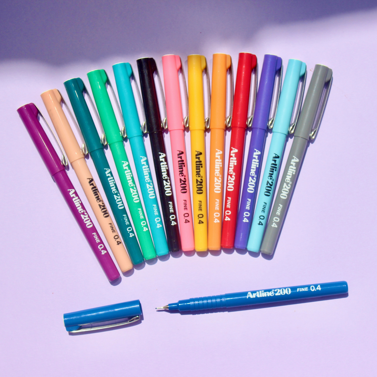 Artline 200 Schreibstift, 0,4 Mm, Lila/magenta, Wischfest