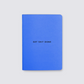 Bright blue a6 notebook