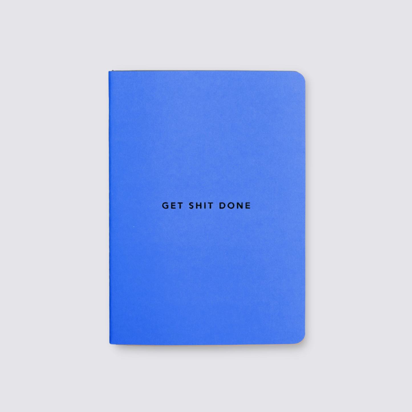 Bright blue a6 notebook