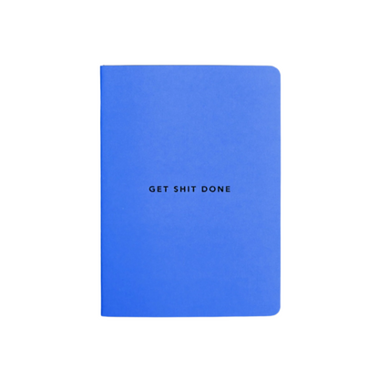 Bright blue a6 notebook