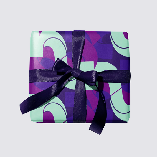 boho purple wrapping paper