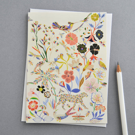 Leopard in Wonderland Card